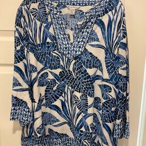 Tommy Bahamians linen tunic shirt xl women’s